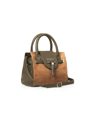 Refurbished Mini Windsor Handbag - Tan & Olive