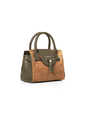 Refurbished Mini Windsor Handbag - Tan & Olive