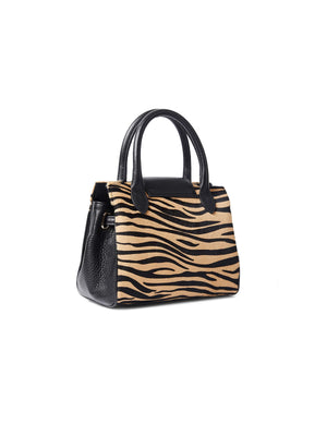 Refurbished Limited Edition | Refurbished Mini Windsor Handbag - Tan Zebra Haircalf