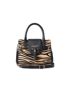 Refurbished Limited Edition | Refurbished Mini Windsor Handbag - Tan Zebra Haircalf