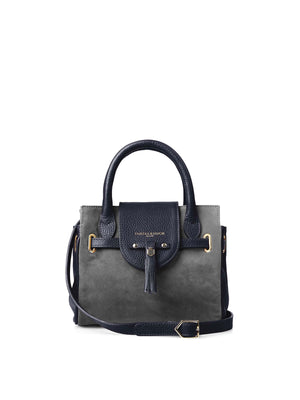 Refurbished Mini Windsor Handbag - Grey & Navy