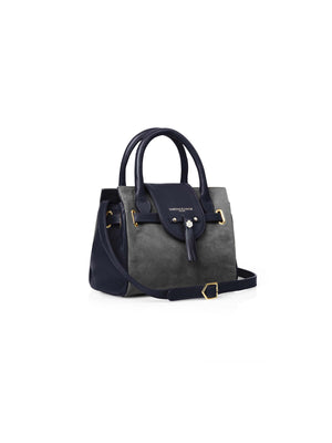 Refurbished Mini Windsor Handbag - Grey & Navy