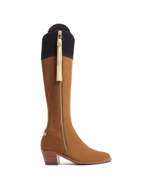 The Heeled Regina (Regular Fit) - Tan &amp; Navy (10 Year Anniversary)