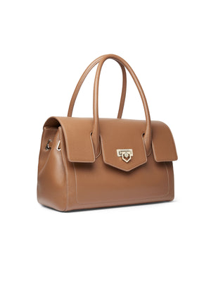 The Loxley Shoulder Bag - Pebbled Tan Leather