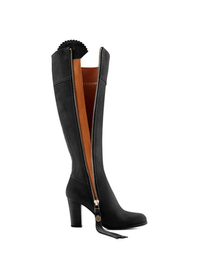 The High Heeled Regina (Regular Fit) - Black Suede