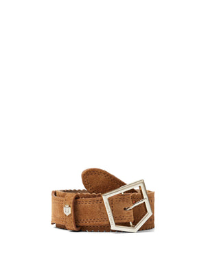 Women's Regina Belt Tan Suede