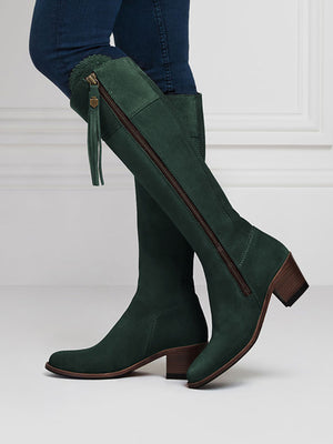 The Heeled Regina (Narrow Fit) - Emerald Green