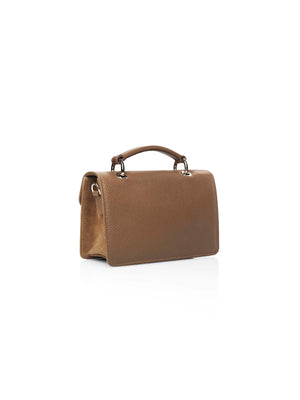 The Loxley Mini Cross Body Bag - Tan Suede