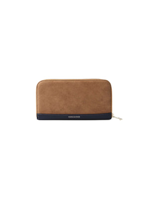 The Salisbury Purse - Tan &amp; Navy