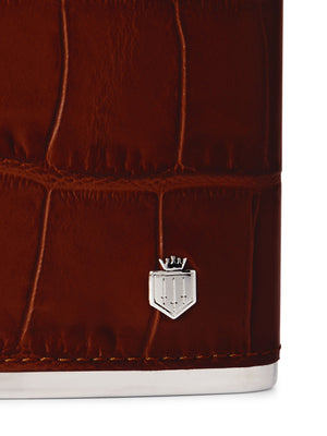 Westminster Hip Flask - Conker Brown