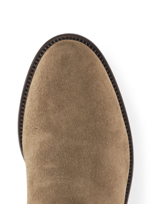 The Heeled Regina (Taupe) Narrow Fit - Suede Boot