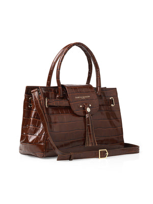 The Windsor Handbag - Conker Leather