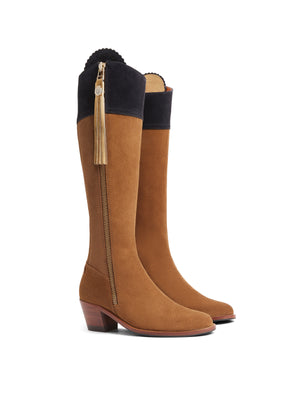 The Heeled Regina (Regular Fit) - Tan & Navy (10 Year Anniversary)