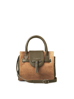 The Mini Windsor Handbag - Tan &amp; Olive