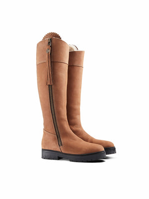 The Shearling Lined Regina (Cognac) Sporting Fit - Nubuck Boot