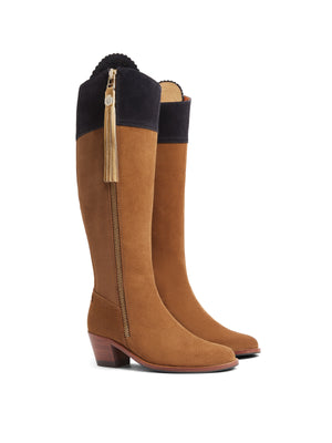 The Heeled Regina (Sporting Fit) - Tan &amp; Navy (10 Year Anniversary)