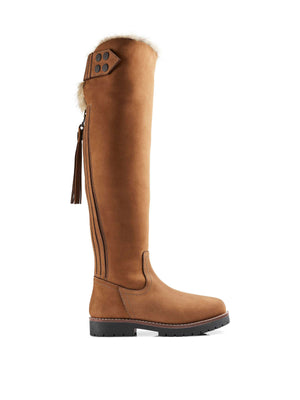 The Over The Knee Verbier (Tan) - Nubuck Boot